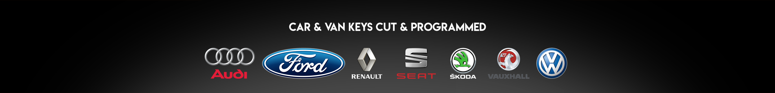 MB Lock & Key Auto Locksmiths can cut and program keys for Audio, Ford, Renault, Seat, Skoda, Vauxhall and Volkswagen van and car models.